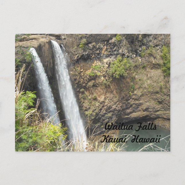 Carte Postale Wailua Falls Kauai, Hawaii (Devant)