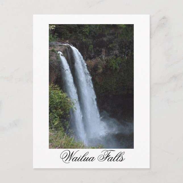 Carte Postale Wailua Falls Kauai Hawaii (Devant)
