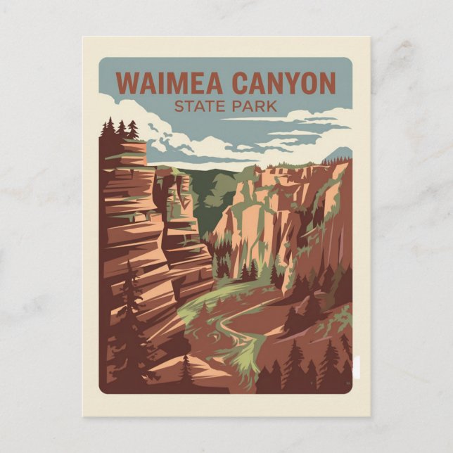 Carte Postale Waimea Canyon State Park, Hawaii (Devant)
