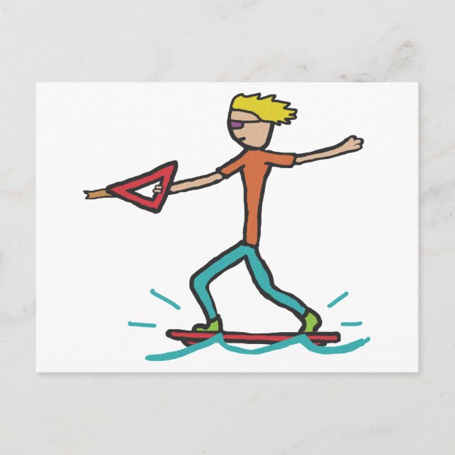 Carte Postale Wakeboard (Devant)