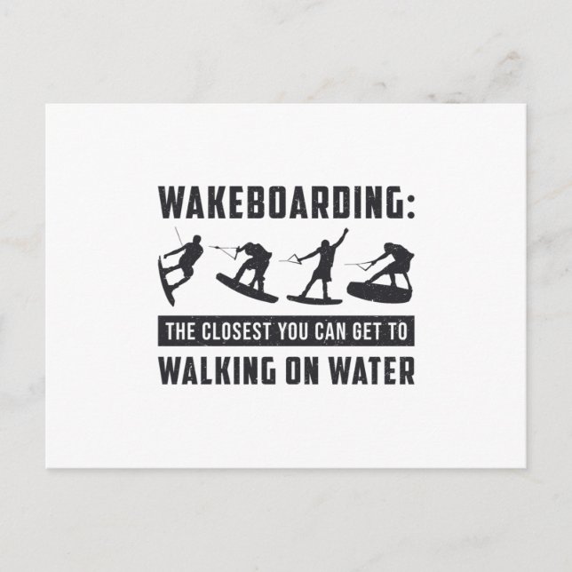 Carte Postale Wakeboard Wakeboard Walking On Water Wake Wake (Devant)