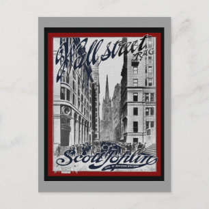 Carte Postale Wall Street Scott Joplin