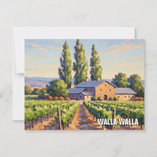 Carte Postale Walla Walla Washington Travel