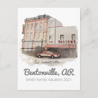 Carte postale Walmart aquarelle