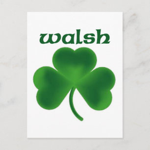 Carte Postale Walsh Shamrock