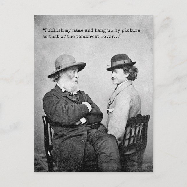 Carte Postale Walt Whitman et Peter Doyle (Devant)