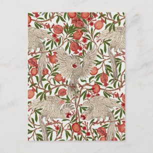 Carte Postale Walter Crane Cacatoès rosalbin Grenade rouge Art