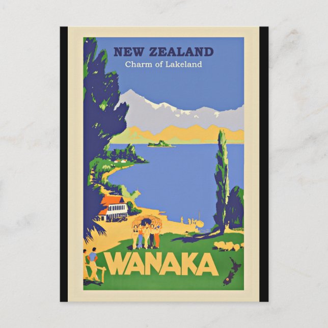 Carte Postale Wanaka, Nouvelle-Zélande (Devant)