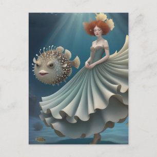 Carte Postale Wanda et un poisson-globe