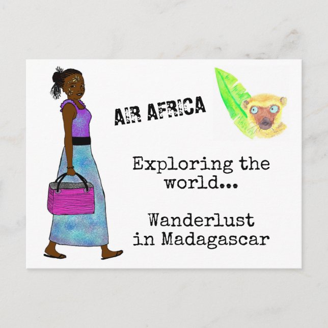 Carte postale Wanderlust in Madagascar Postcard (Front)