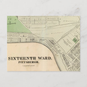 Carte Postale Ward 16 de Pittsburgh, Pennsyvania