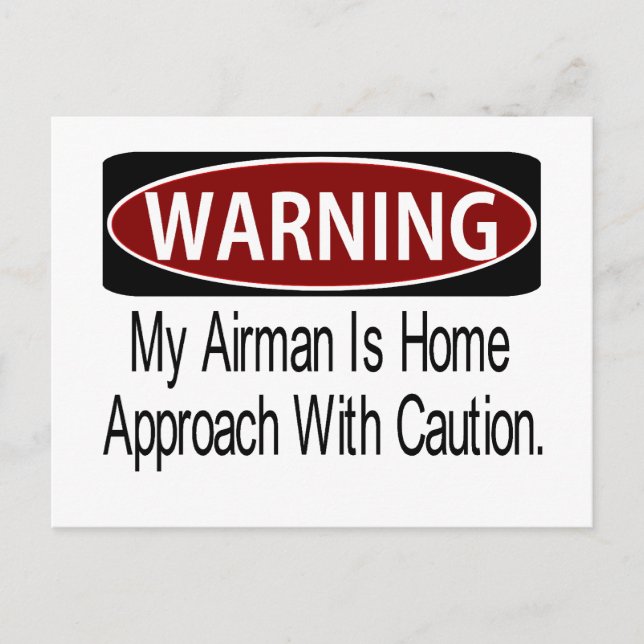 Carte Postale Warningairmanbk (Devant)