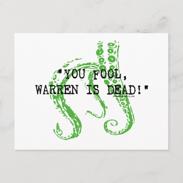 Carte Postale Warren est mort H. P. Lovecraft (Devant)