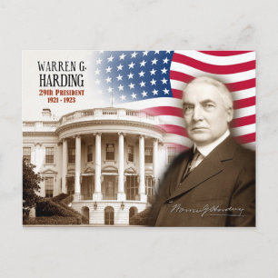 Carte Postale Warren G. Harding - 29e Président des États-Unis