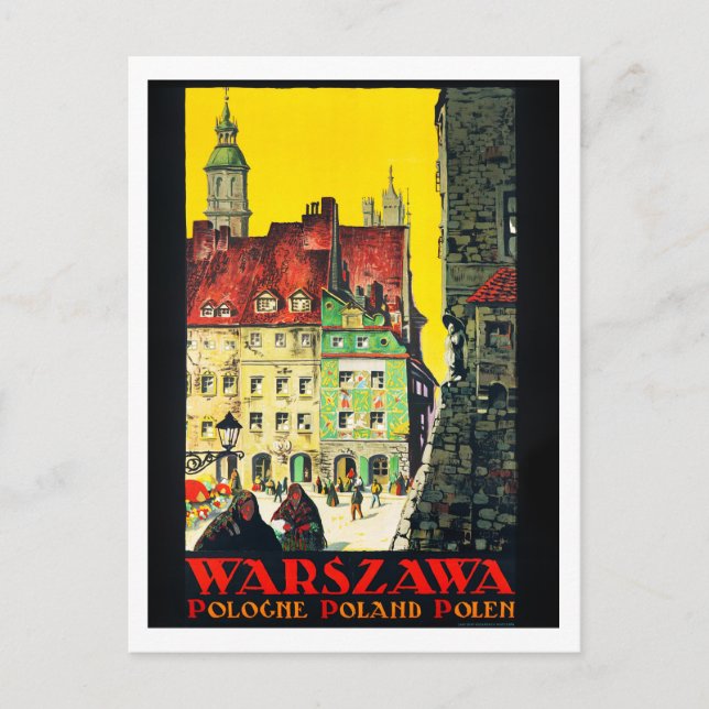 Carte Postale Warszawa - Pologne (Devant)