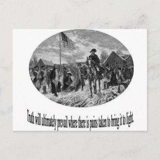 Carte Postale Washington à la forge de vallée avec la citation