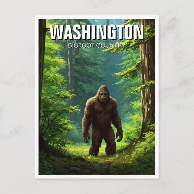 Carte Postale Washington Bigfoot (Devant)