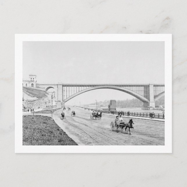 Carte Postale Washington Bridge et la Speedway Photographie (Devant)