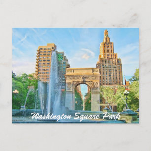 Carte Postale Washington Carré Park