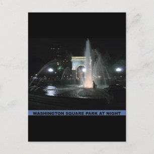 Carte Postale Washington Carré Park at Night, NYC