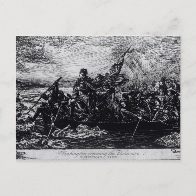 Carte Postale Washington Crossing the Delaware (Devant)