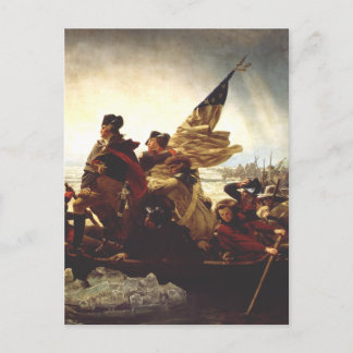 Carte Postale Washington Crossing the Delaware by Emanuel Leutze