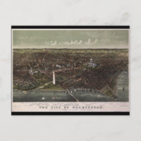 Washington D.C. De Potomac Look North (1892)