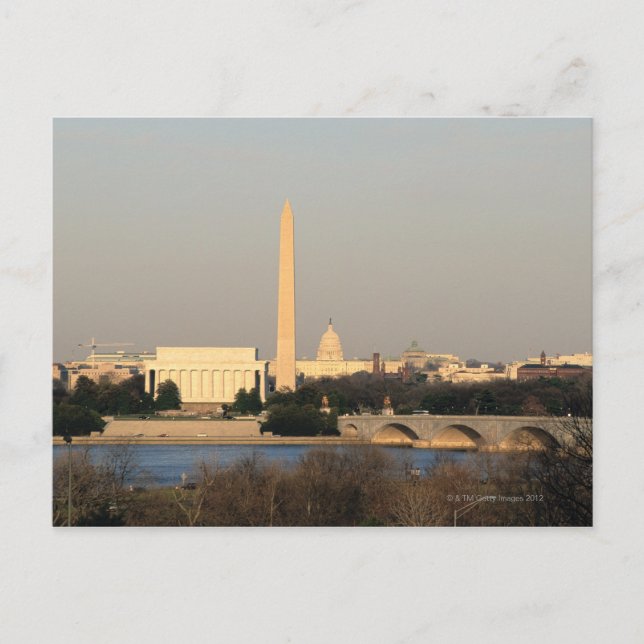 Carte Postale Washington DC Skyline (Devant)