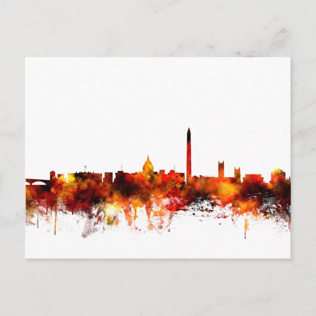 Carte Postale Washington DC Skyline (Devant)