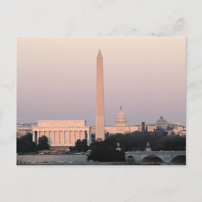 Carte Postale Washington, DC Skyline (Devant)