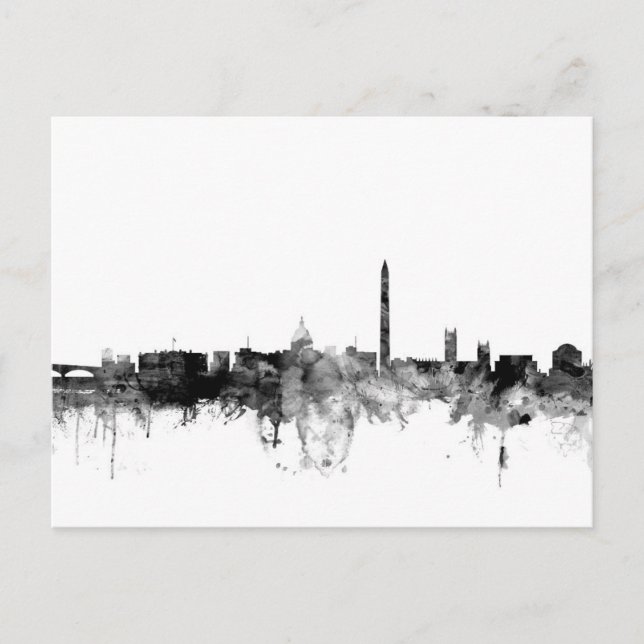 Carte Postale Washington DC Skyline (Devant)