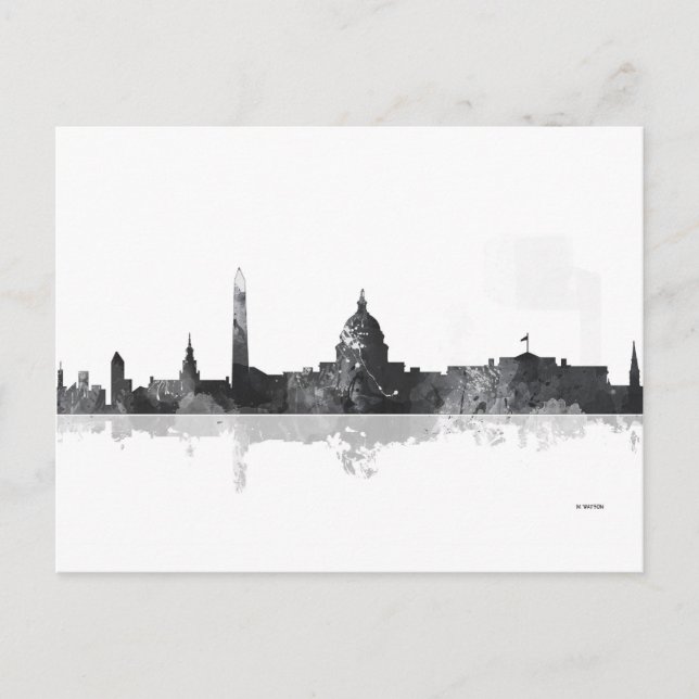 CARTE POSTALE WASHINGTON DC SKYLINE (Devant)