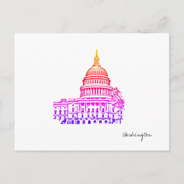 Carte postale Washington DC USA Capitol (Devant)