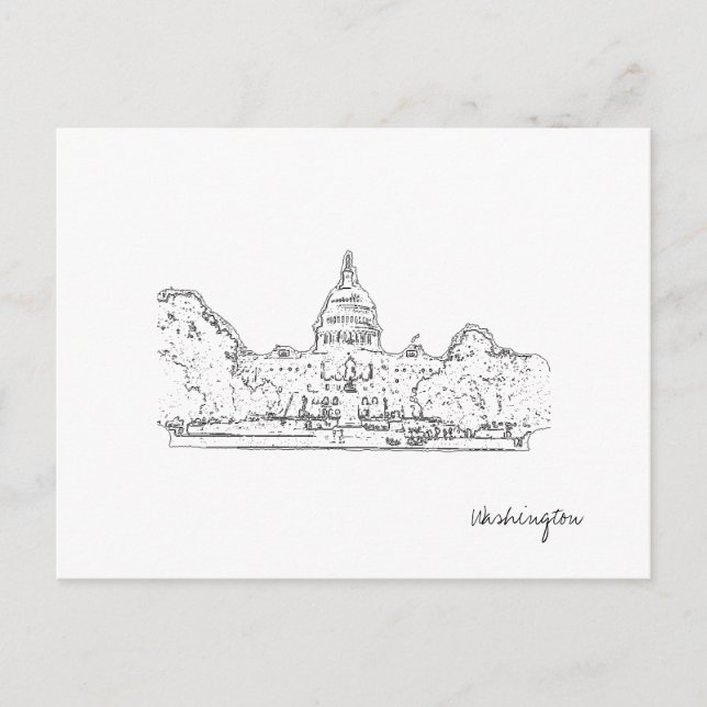 Carte postale Washington DC USA Capitol (Devant)
