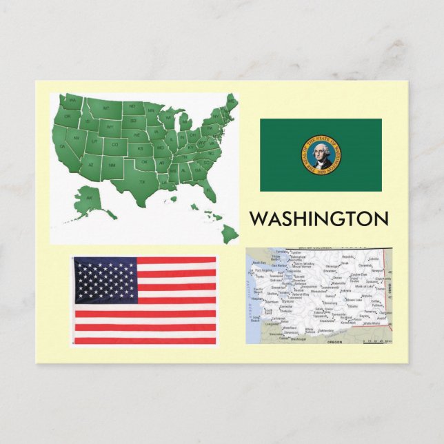 Carte Postale Washington, États-Unis (Devant)