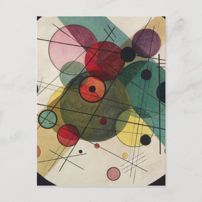 Carte Postale Wassily Kandinsky - Cercles Dans Un Cercle (Devant)