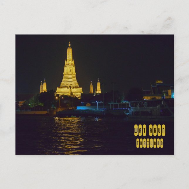 Carte Postale Wat Arun la nuit (Devant)