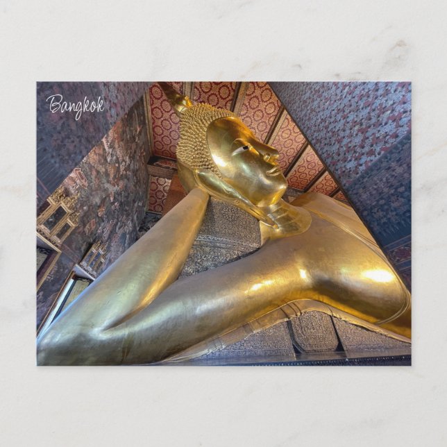 Carte Postale wat pho bouddha inclinable (Devant)