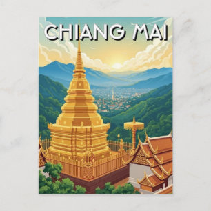 Carte Postale Wat Phrathat Doi Suthep Chiang Mai Thaïlande