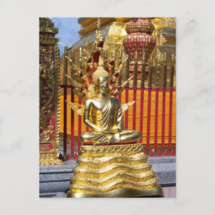 Carte Postale Wat Phrathat Doi Suthep Gold Bouddha