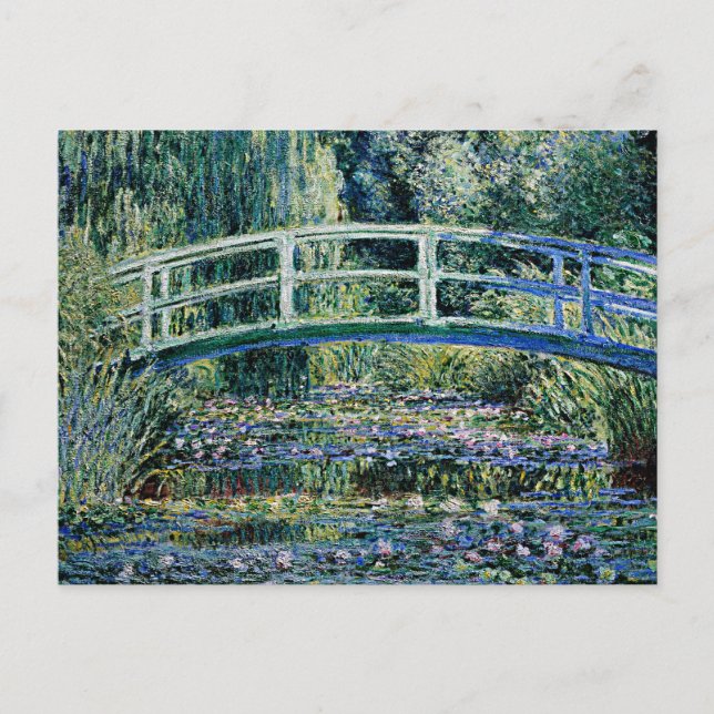 Carte Postale "Water Lilies and Japanese Bridge" (Devant)