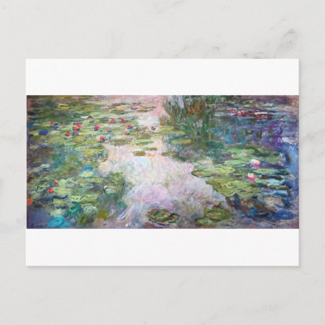 Carte Postale Water Lily Pond à Giverny, Claude Monet (Devant)