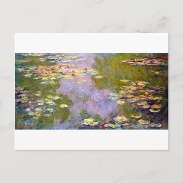 Carte Postale Water Lily Pond à Giverny, Claude Monet (Devant)