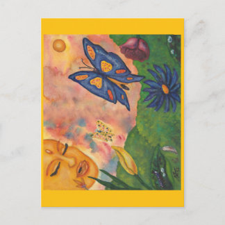 Carte Postale watercolor fantasy illustration woman goddess life