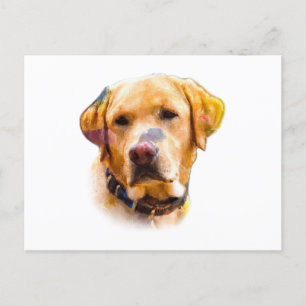Carte Postale Watercolor Labrador Retriever