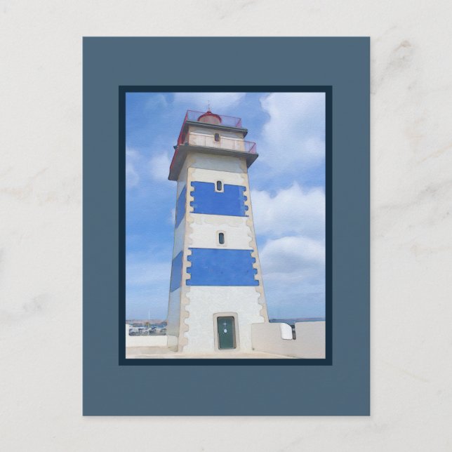 Carte Postale Watercolor lighthouse (Devant)