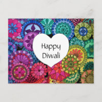 Watercolor Rainbow Mandala With Heart