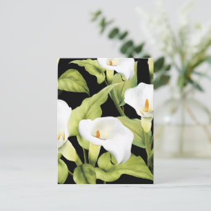 Carte Postale Watercolor White Lily 4