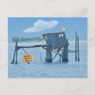 Carte Postale Waterfront Home Funny Postcard