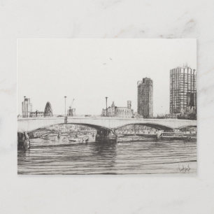 Carte Postale Waterloo Bridge Londres. 31/10/2006